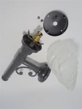 Applique torche globe flamme