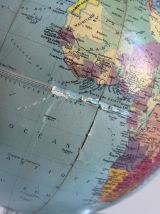 Globe terrestre vintage 1961 mappemonde Taride Paris - 33 cm