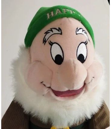 peluche disney nain happy