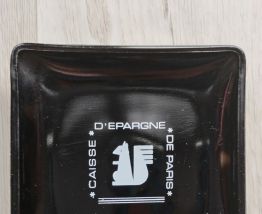 2 Cendriers/ vide-poches publicitaires Caisse d'Épargne