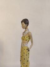 Grande Statue Vintage "Fashion Lady" par Antoni Famery 