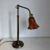 Lampe vintage 1900 pâte de verre de Clichy bureau atelier la
