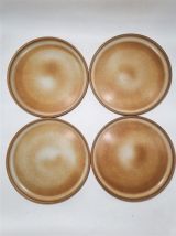 Set de 6 assiettes plates à bord droit