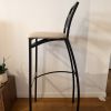Lot de 2 chaises de bar noires