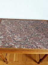 Table de milieu bureau marbre style Louis XVI 