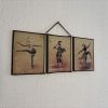 Miroir vintage 1930 triptyque barbier coiffeur danseuse jeun