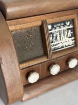 Distributeur cigarettes vintage 1950 radio TSF bois Bakélite