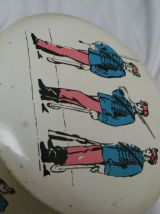 boite ronde lithographiée - illustrée 1900