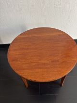 Table basse vintage 1950 Hainke Allemagne guéridon ronde boi
