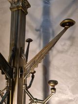 porte manteau sur pied bronze et laiton art deco 195x30 10kg
