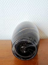 Vase en verre noir et or style Murano 