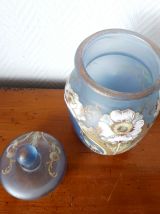 Vase couvert art nouveau aux anémones 