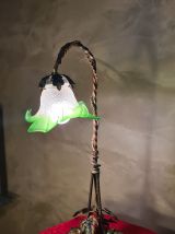 lampe fer forger 1900 a 20 ;art nouveau interupteur changer 