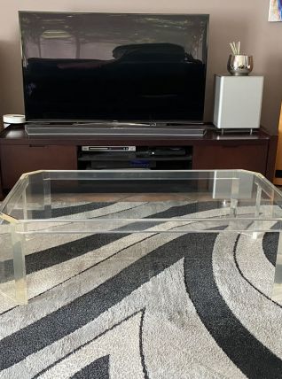 Table basse Athena par David Lange. 1970. 120x70.