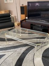 Table basse Athena par David Lange. 1970. 120x70.