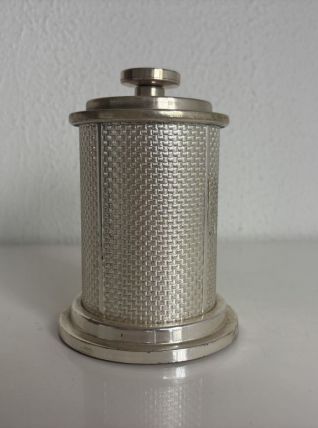Porte-cigarettes vintage 1960 distributeur argenté et doré b