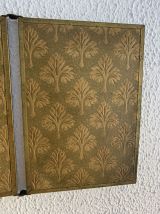 Miroir vintage 1900 triptyque barbier Art Nouveau doré - 21 