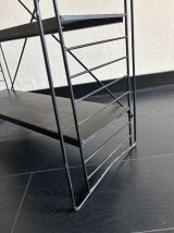 Etagère vintage 1950 tomado sur pieds design A.Dekker noire 