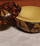 boite ronde - matiere  bois - artisannale -