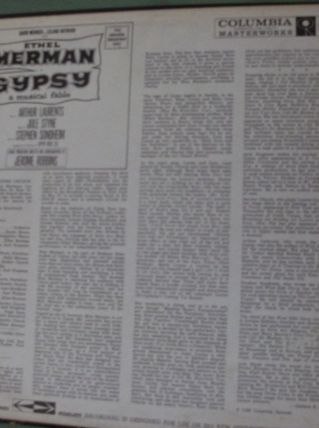 33 tours ethel merman - gypsy 