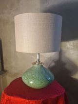 lampe 1950 a 70 abat jour en lin, eclairage dans le pied en 