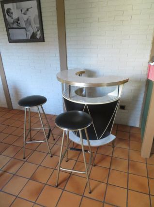 Bar cocktail " tambour 1/2 lune" année 50/60