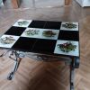 Table fer forgé décors équestre