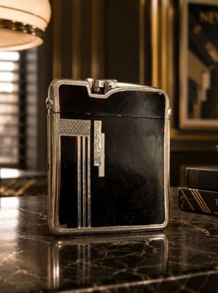 Porte cigarettes vintage 1930 métal Art Déco Ronson USA - 10