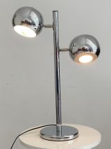 Lampe chromée vintage 1970's