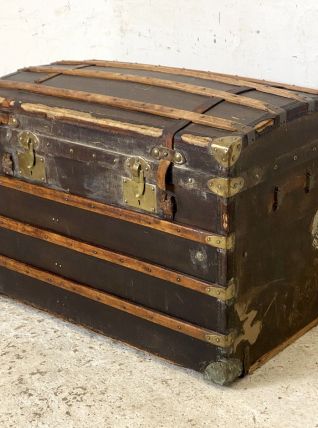 Grande malle de voyage vintage 1930's