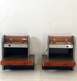 Paire de chevets Space Age vintage 1970's