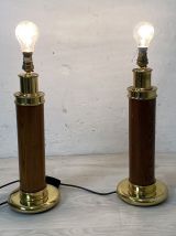 Paire de tabourets XIXème siècle chêne