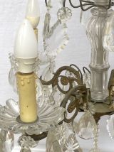 Lustre début XXème en cristal de bohème