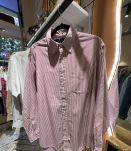 Chemise vintage rouge rayé 