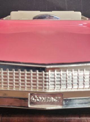 Cadillac Cabriolet 1959 Pink Lady avec horloge/réveil 1980's