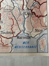 Carte scolaire "routes, voies aériennes et chemin de fer"
