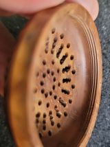 Boîte à pomander victorienne en bois Très RaRe Fin XIXème