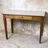 Bureau vintage 1950's bois massif et formica