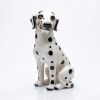 Statue de chien dalmatien en céramique – Italie, Circa 1970