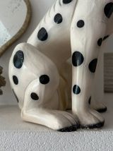 Statue de chien dalmatien en céramique – Italie, Circa 1970