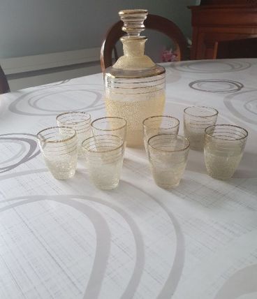 Service à liqueur vintage année 1950