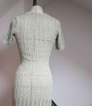 robe en crochet vintage vert pale 