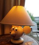 Lampe souris en bois pour enfant  1960