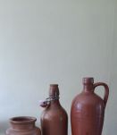 Trio de bouteilles/vases vintage pour déco indus/bistro