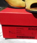 ARCHE CHAUSSURES MULES T 35,5 -36 QUASI NEUF JAUNE CUIR DAIM