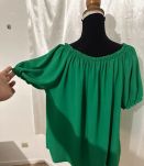 Blouse stylé Couleur blanc /vert