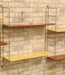 grande etagere   metal style tomado 2 tons faux bois 4 monta