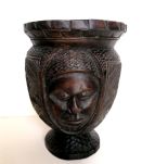 Vase rituel tricéphale Congo 