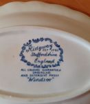 Lot 2 assiettes et 1 plat Ridgway Windsor England ancien