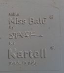 Table Miss Balu de Philippe Starck pour Kartell 1990